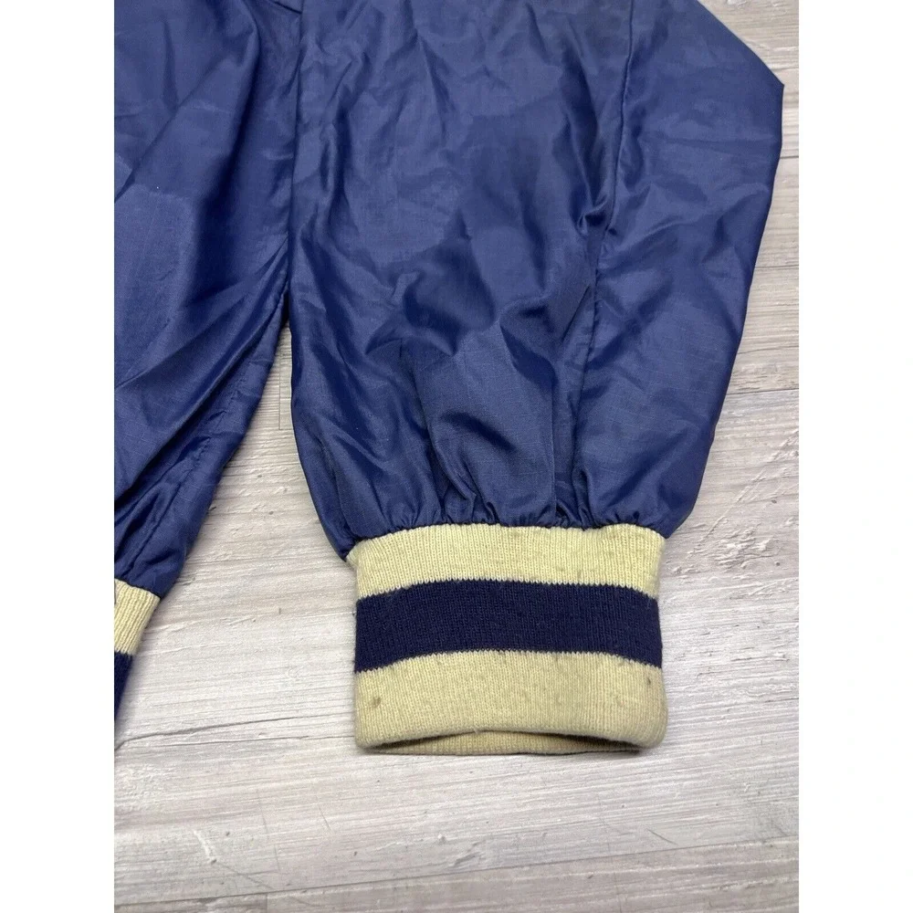 Vintage 70s 80s University of Michigan 1/4 Zip Windbreaker Jacket Size XL Logo 7